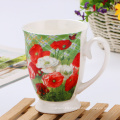 Creative  England  flower style ceramic mug